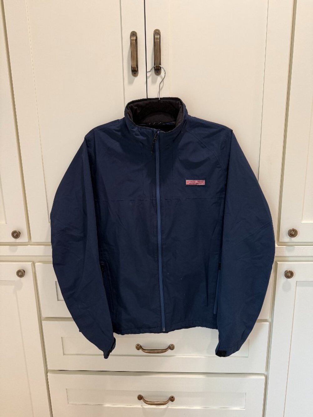 Vineyard Vines Mens Navy Rain Jacket